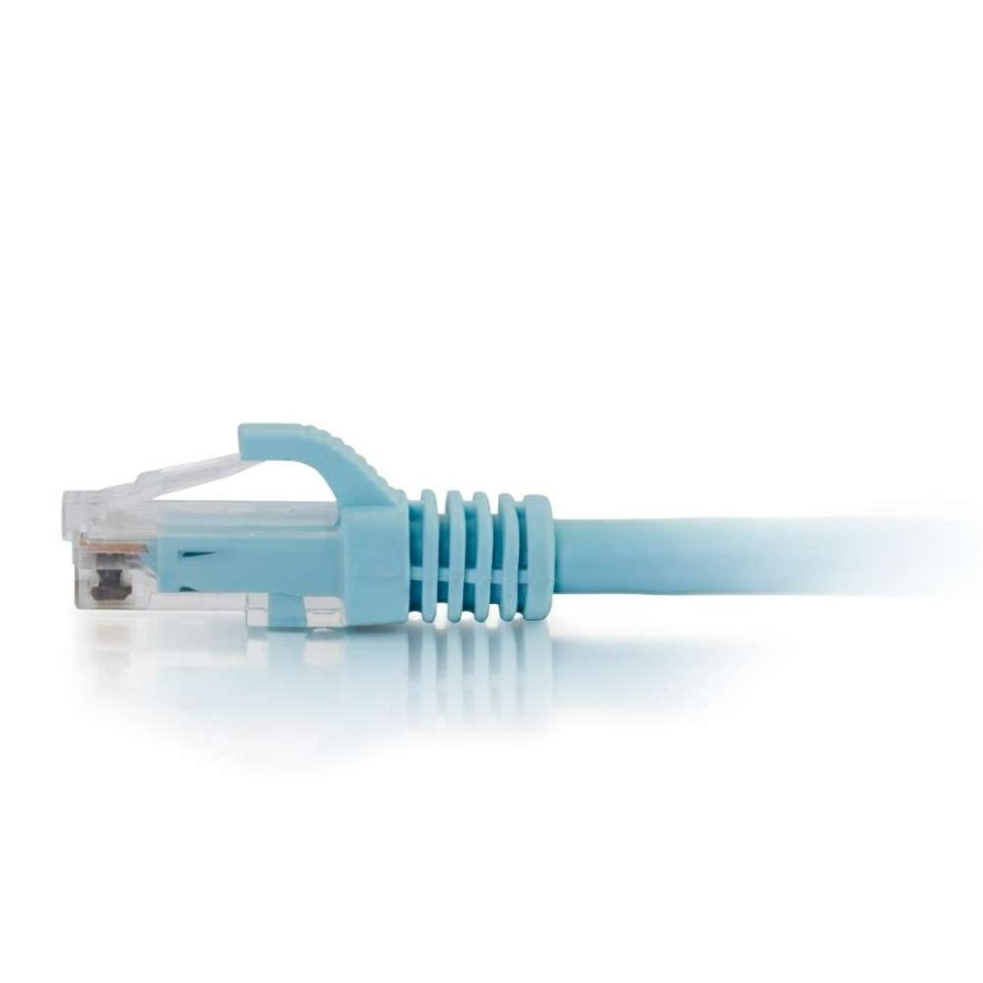 Cables to Go 8Ft (2.4M) Cat6A Snagless Unshielded (Utp) Ethernet Network Patch Cable - Aqua Clearance