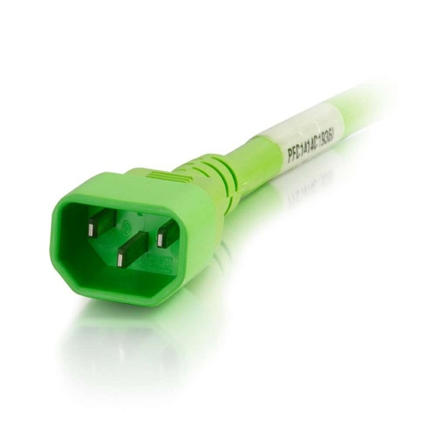 Cables to Go 2Ft (0.6M) 14Awg Power Cord (Iec320C14 To Iec320C13) - Green Wholesale