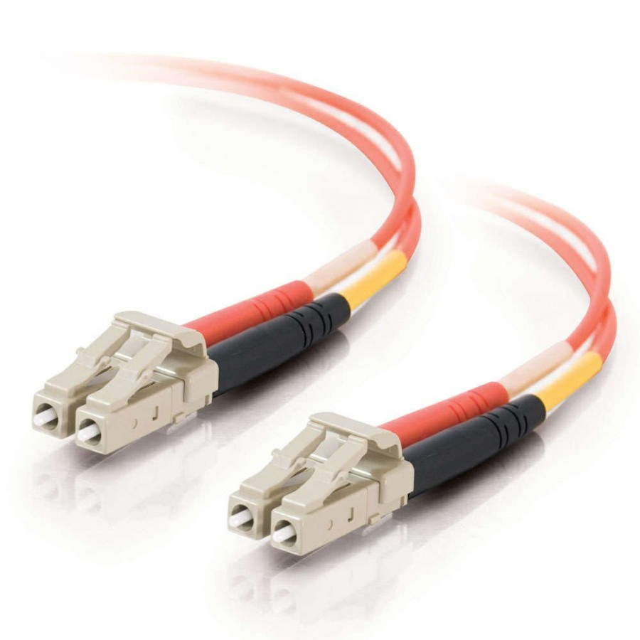 Cables to Go 6.6Ft (2M) Lc-Lc 62.5/125 Om1 Duplex Multimode Fiber Optic Cable (Taa Compliant) - Orange Hot