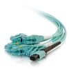 Cables to Go 9.8Ft (3M) Mtp® Compatible Mpo To 6 Duplex Fiber Breakout Cable Om3 Riser Rated (Taa Compliant) (Ofnr) New