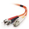 Cables to Go 6.6Ft (2M) Lc-St 62.5/125 Om1 Duplex Multimode Fiber Optic Cable (Taa Compliant) - Orange Hot