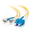 Cables to Go 49.2Ft (15M) Sc-St 9/125 Os2 Duplex Single-Mode Pvc Fiber Optic Cable - Yellow New