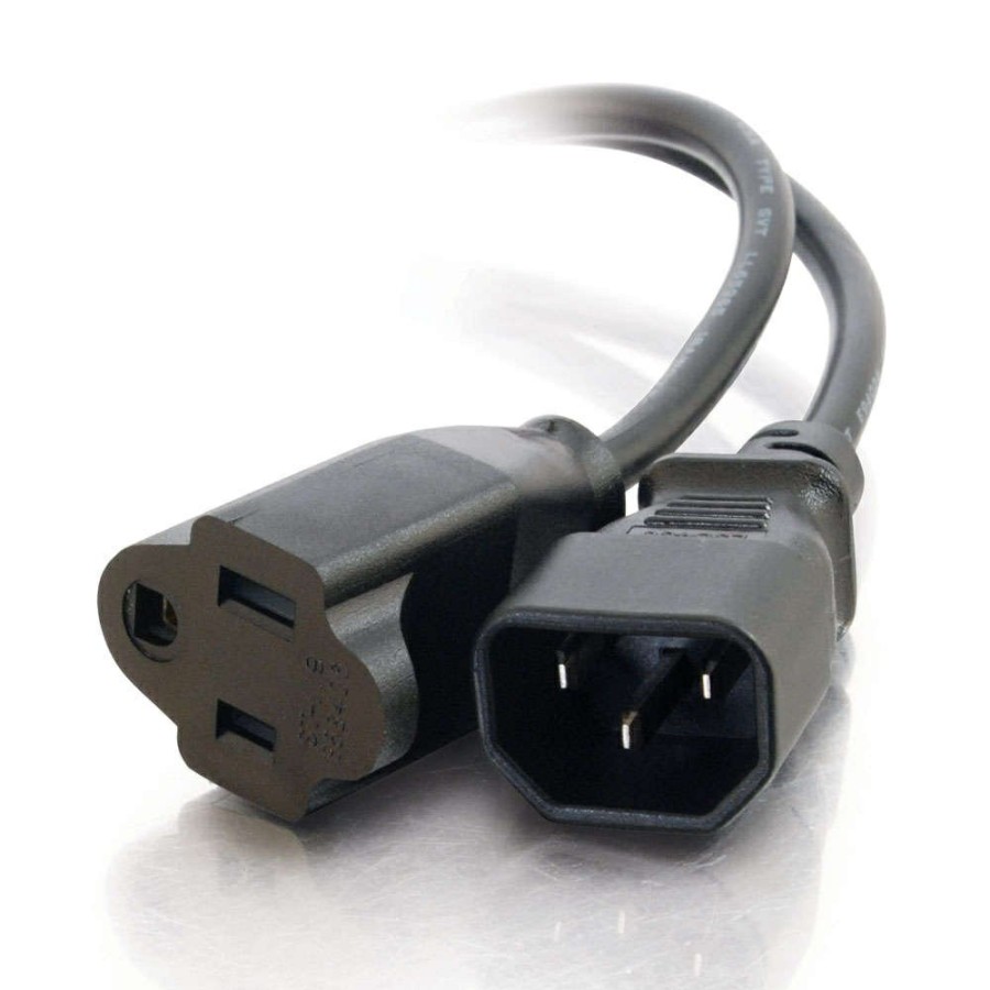 Cables to Go 1Ft (0.3M) 18 Awg Monitor Power Adapter Cord (Iec320C14 To Nema 5-15R) (Taa Compliant) Clearance