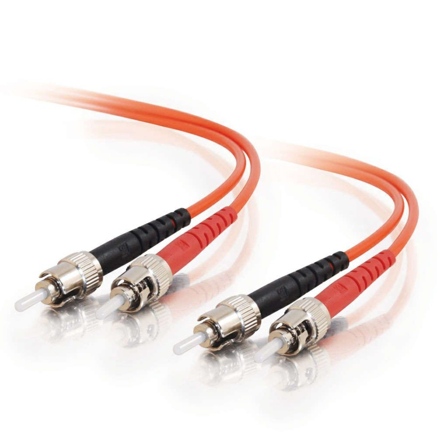 Cables to Go 26.2Ft (8M) St-St 62.5/125 Om1 Duplex Multimode Pvc Fiber Optic Cable (Taa Compliant) - Orange Hot