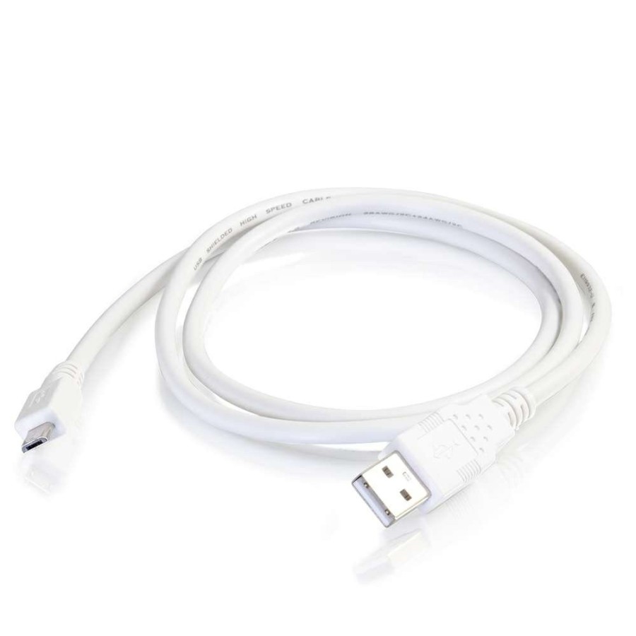 Cables to Go 3Ft (0.9M) Usb 2.0 A To Micro-B Cable M/M - White (0.9M) New