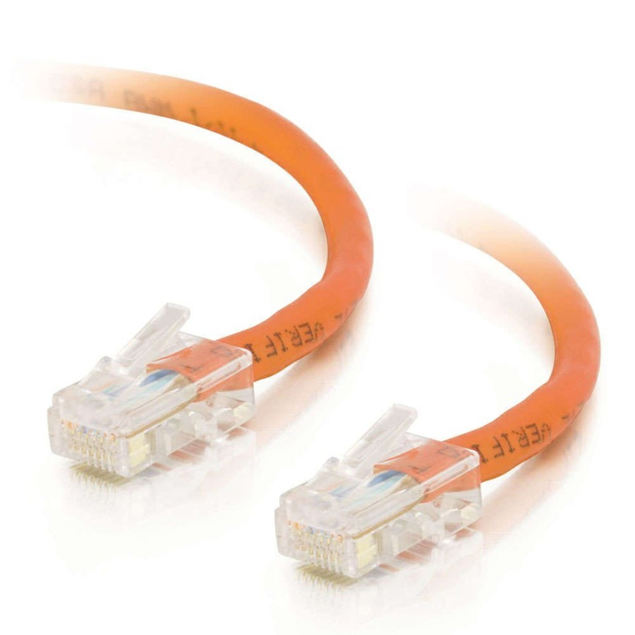 Cables to Go 5Ft (1.5M) Cat5E Non-Booted Unshielded (Utp) Network Crossover Patch Cable - Orange New