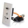 Cables to Go Rapidrun Vga + 3.5Mm + Hdmi And Usb Pass Through Single Gang Wall Plate Wholesale